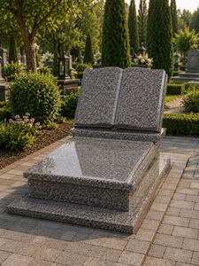 Lápidas de Granito de Piedra Natural, Diseño Americano Tradicional, 1 Año de Garantía, Monumentos Funerarios para Exteriores - Product Image 1