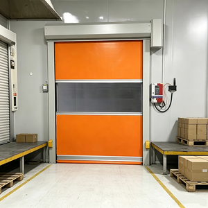 דלת תעשייתית נגללת מהירה מ-PVC, מודרנית, עמידה למים, רוח ואבק, לסדנאות, מפעלי תרופות וחדרים קרים, בסיטונאות - Product Image 5