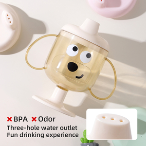 Support OEM – Nouveaux produits pour bébés en silicone – Tasse d'apprentissage anti-déversement de 215 ml en forme de dessin animé pour enfants – Gobelets d'apprentissage pour tout-petits - Product Image 4