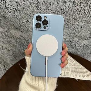 Meilleure vente à la mode magnétique couverture arrière PC étui de téléphone portable pour <span class=keywords><strong>iPhone</strong></span> 7 <span class=keywords><strong>8</strong></span> Plus X XR XS Max 11 12 13 14 numérique rechargeable - Product Image 2