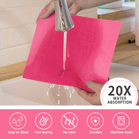 Chiffon à vaisselle suédois écologique Éponge en cellulose réutilisable Éponge biodégradable Chiffon de nettoyage de cuisine