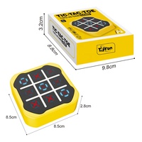 Jeu de société électronique 2-en-1 Tic Tac Toe personnalisé en gros, portable, éducatif, jouet d'apprentissage, cadeau, jeu de mémoire flash