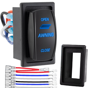 RV mái hiên Rocker chuyển đổi với nhà ở khung 3 vị trí (on)-OFF-(on) momentary chuyển đổi Motorhome xe 12V/24V 8 pin chuyển đổi chuyển đổi - Product Image 1