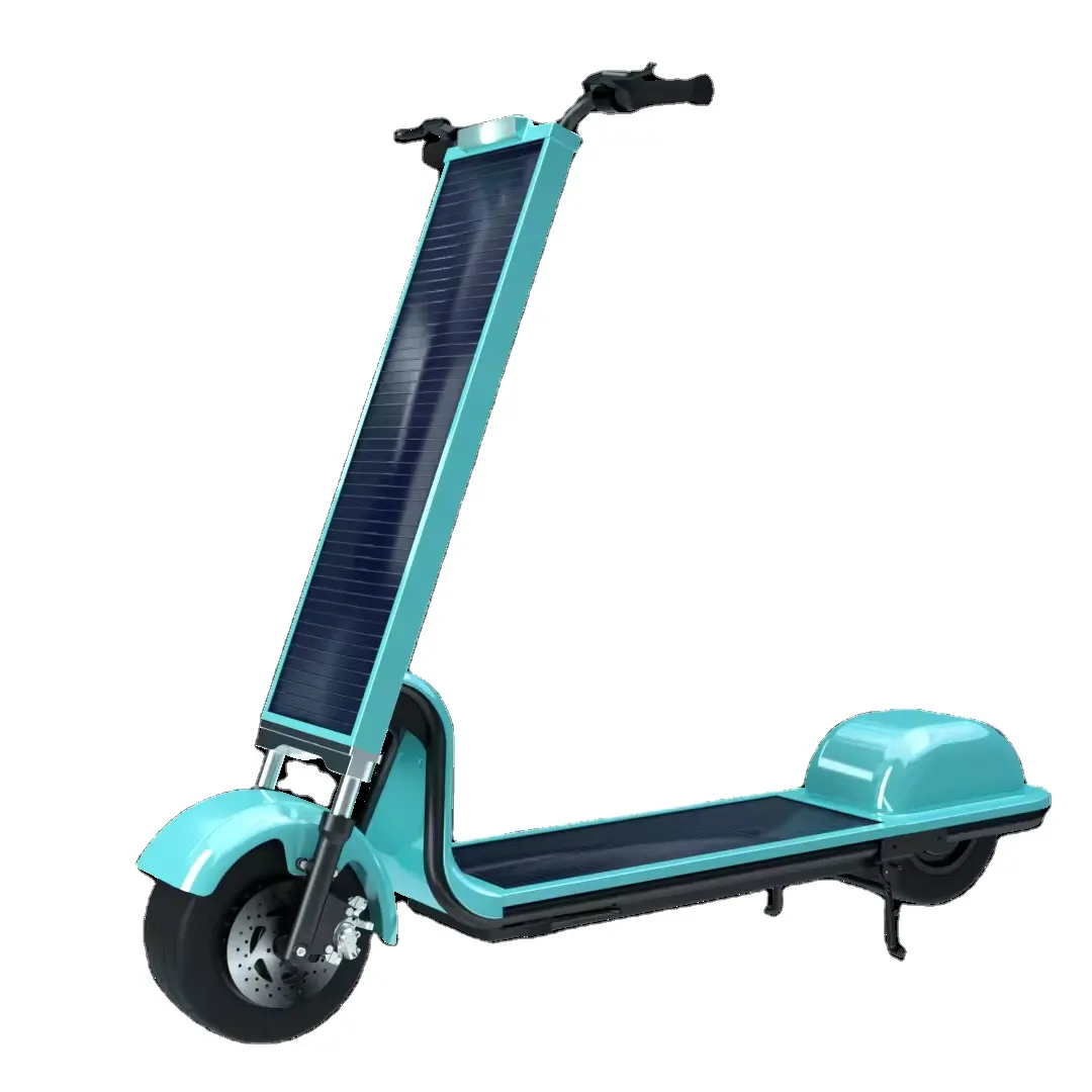 New Anti-impact 500w Solar Panels mobility foldable adults self-balancing solar powered electric scooters with seat