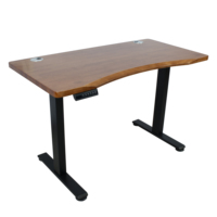 Cadre de bureau électrique réglable en hauteur à double moteur noir, à 2 niveaux, avec poutre télescopique, base de bureau assis-debout pour la maison et le bureau