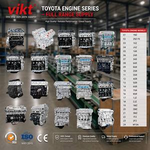 Gamme complète de moteurs pour Toyota 1NZ 2NZ 1AZ 2AZ 1AR 2AR 2GR 3GR 5GR 1JZ 2JZ – Prix usine OEM - Product Image 1