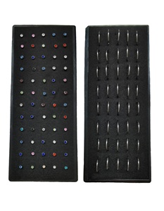 Piercing para la nariz hipoalergénico para <span class=keywords><strong>hombre</strong></span> y mujer, acero inoxidable 316, CZ, joyería, anillos en forma de hueso, 20G/22G, 1.5mm2.0mm 2.5mm - Product Image 1