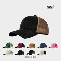 Groothandel op maat gemaakte trucker petten met logo voor dames en heren, ademend, sportief, luipaardprint, fruitprint, aantrekkelijke borduursels