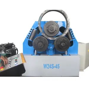 Hydraulic metal strip tube pipe profile bending machine 3 roller 360 degree rolling aluminum profile roll bending machine