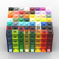BEBRICKS Série de pièces de construction 3005 Briques 1x1 Blocs de construction Jouet Pièce de base MOC Ensemble de plaques pour garçons et filles Créer