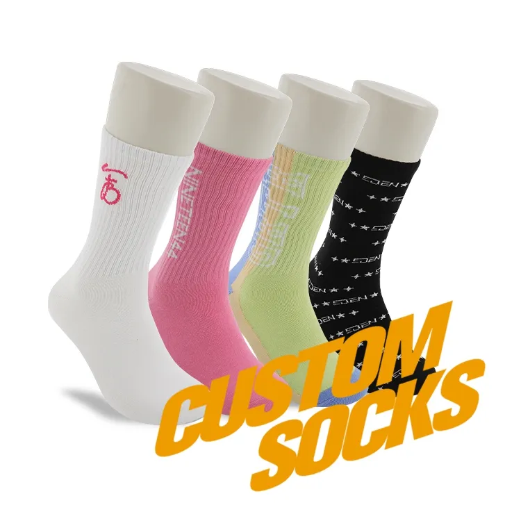 LIVRE DESIGN & MOCKUP personalizado meias esportivas super qualidade logotipo personalizado completo treino atlético meias design personalizado meias