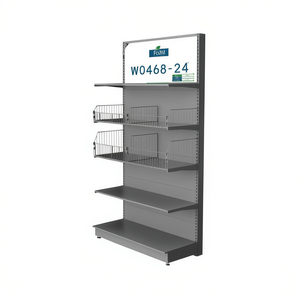 FQJM Display Shelf W0468-24 5 Tier Metal Adjustable Height Freestanding Indoor Store Rack - Product Image 1