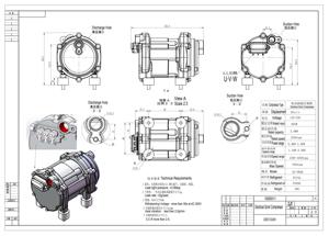 Compresseur AC universel 12V pour modification de voitures Audi/VW/Toyota ES20CC012F, Compresseur ES20CC012F, E - Product Image 3