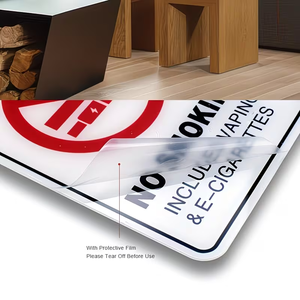 Rauchfreies Geschäftsschild - Kein Rauchen, Dampfen & <span class=keywords><strong>E</strong></span>-Zigaretten |    Einfache Installation |   Langlebiges Acryl |   7,87 x 5,91 Zoll - Product Image 5