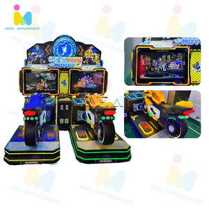 Yüksek kaliteli sikke işletilen 37 inç ekran 2 oyuncu dinamik motosiklet yarış sürüş simülatörü yarış oyun makinesi - Product Image 5