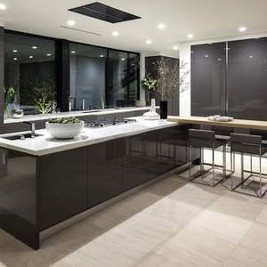 American Kitchen Cabinet With Island <b>Cupboard</b> Furniture Modern Marble Accessories Customized - Product Image 3