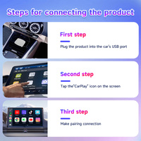 Neuester Carlinkit TBOX UHD Auto Tragbarer CarPlay Dual-Screen-Controller Kabelloses Android Auto Carplay USB HDMI AI TV-Box für Apple