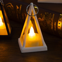 Bougie LED Veilleuse Décoration Accessoires d'éclairage électronique Bougies scintillantes Veilleuse Halloween Noël Décoration de la maison