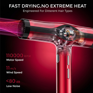 <span class=keywords><strong>Asciugacapelli</strong></span> Professionale ad Alta Velocità 110.000 RPM con Schermo LED a Colori Intelligente, Motore BLDC, Controllo Temperatura NTC e Diffusore Ionico - Product Image 3
