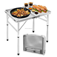 Table pliante de camping en alliage d'aluminium moderne personnalisée, table de camping portable pour l'extérieur