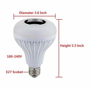 Đèn LED Thông Minh Không Dây BT, Đèn Phát Nhạc RGB E27 12W Thay Đổi Màu Sắc + Điều Khiển Từ Xa - Product Image 4