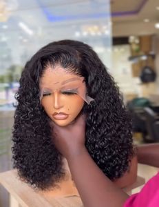 Perruques longues en dentelle élastique sans colle pour cheveux naturels, densité 200%, bouclées, pour femmes noires, en cheveux humains vierges - Product Image 4