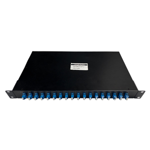 16CH 18CH 1270-1610nm CWDM Mux Demux 1U แบบติดตั้งบนแร็ค ไฟเบอร์คู่ พร้อมหัวต่อ LC/SC สำหรับโซลูชัน FTTx ใช้งานได้ทั้งภายใน/ภายนอกอาคาร - Product Image 1