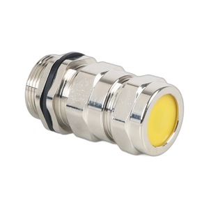 Prensaestopas Metálico Blindado Indetech M20 de Latón Niquelado Impermeable IP65 con Conexión de Rosca Externa - Product Image 3