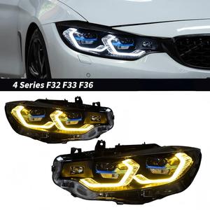 Luces de Coche para BMW F32 F33 F36 F80 F82, Faros LED con Lente de Proyector, 2013-2018, 420i 428i 430i 435i, Lámpara Delantera, Doble DRL, Automotriz - Product Image 1