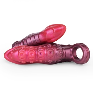 NNSX Funda de silicona para pene con tentáculo de pulpo de fantasía, funda de monstruo, dildo hueco extendido y agrandado, juguetes sexuales para hombres, mayorista - Product Image 3