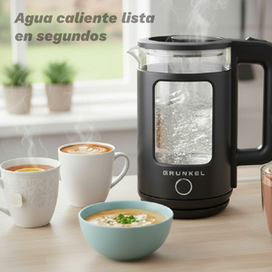 Bollitore elettrico Brunkel 1,8 l 1500 W nero con finestra per il livello dell'acqua per un bollimento rapido - Product Image 2