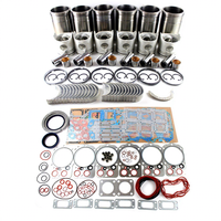Kit de réparation complet du moteur, comprenant un kit de chemises de cylindre et des segments de piston, pour Hino K13C P11C EM100 EK100