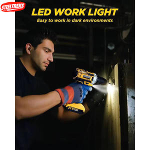 ชุดเครื่องมือไร้สาย 21V ขนาดกะทัดรัดและน้ำหนักเบา แบตเตอรี่ลิเธียม พร้อมการตั้งค่าความเร็ว 2 ระดับ เหมาะสำหรับงานเจาะในบ้านและงาน DIY - Product Image 4