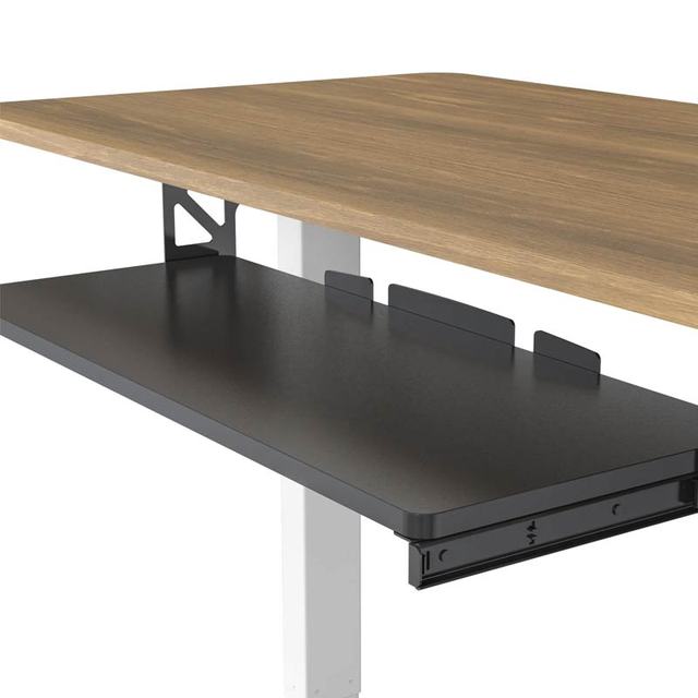 Home Furniture Manual Drawer Type Under Desk Keyboard Tray with Anti-falling Bars