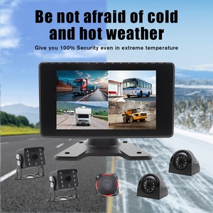 4G ADAS 4Ch Mobile DVR Security Kit Solar Wireless Reverse Backup Camera Monitor System For Truck Bus Mirror Dash Cam - Product Image 5