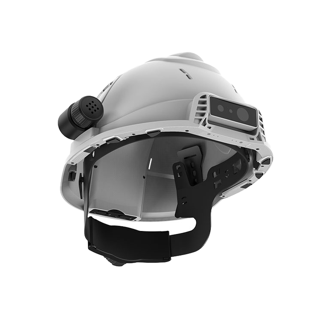 Jepower D6 Smart Construction Helmet GPS VMS Live View LTE 5G ABS Back End Storage Safety Wearable Hard Hat