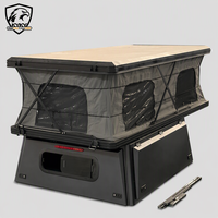 Huntoo Fabricant sur mesure de camping-cars pour camion, toit souple escamotable, 4x4 hors réseau, pour l'aventure Trucklife