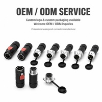 Connecteur hybride étanche MJ24 pour signal et alimentation, 2, 3, 4, 5 broches, mâle/femelle, à monter sur panneau, pour camping-car, marine, batterie de stockage