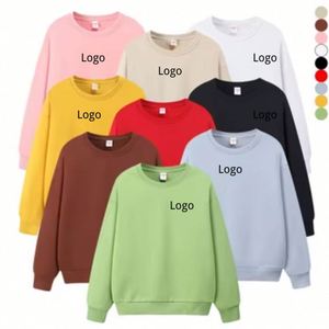 Sweat-shirt à col rond épais en coton, coupe oversize, avec impression sérigraphiée, sans marque, doux et résistant, idéal pour l'emballage de vêtements. - Product Image 2