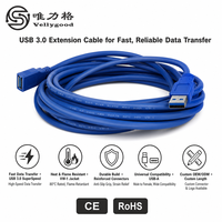 Kabel Data USB 3.0 Tipe A Male ke Tipe A Female Berkualitas Tinggi dan Kecepatan Tinggi
