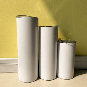 Cốc Vại Mỏng 20Oz <span class=keywords><strong>600Ml</strong></span> Bằng Thép Không Gỉ Có Nắp Và Ống Hút Thăng Hoa Màu Trắng - Product Image 5