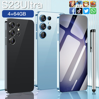 Versión global OEM Logo 7,3 pulgadas 5G 4 + 64GB desbloqueado Android 13 Deca Core Smartphone teléfono móvil con Face ID compatible con CDMA LTE