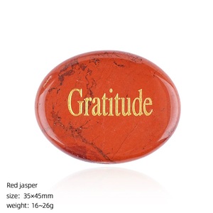 <span class=keywords><strong>Pierre</strong></span> de méditation en cristal naturel gravée avec des mots inspirants pour soulager l'<span class=keywords><strong>anxiété</strong></span>, vente en gros - Product Image 5