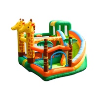Castillo Hinchable Infantil Al por Mayor con Trampolín Inflable y Tobogán Seco para Actividades de Jardín, Combinación de Casa de Rebote