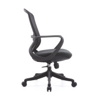 Chaise de bureau ergonomique pivotante moderne avec dossier en maille Chaise de travail pour le personnel de conférence et les utilisateurs d'ordinateurs