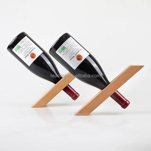 <span class=keywords><strong>Portabottiglie</strong></span> Bilanciato in Legno Massello Stile Giapponese, Mobile <span class=keywords><strong>Portabottiglie</strong></span> in Noce, Decorazione Domestica, <span class=keywords><strong>Portabottiglie</strong></span> Galleggiante in Bambù - Product Image 3