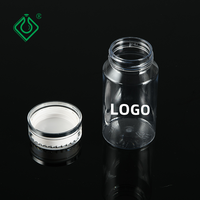 120ml vente en gros personnalisé Transparent vide complément alimentaire capsule conteneur en plastique bouteilles pour animaux de compagnie avec bouchon à vis