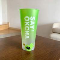 Gobelets à smoothie personnalisés en PP de 90 mm, qualité alimentaire, durables pour les boutiques de smoothies