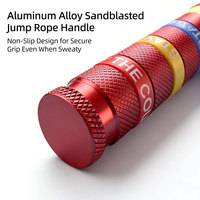 Corde à sauter en alliage d'aluminium avec roulement, logo personnalisé, haute vitesse, pour entraînement en salle de sport, vente en gros par fabricant OEM