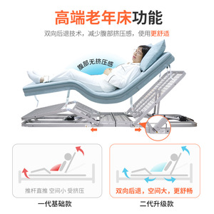 Matelas Électrique Réglable pour Personnes Âgées avec Technologie de Rétraction Double, Mousse Ferme Moyenne, Idéal pour Soins à Domicile et Chambre à Coucher - Product Image 1